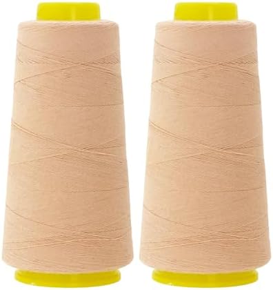 Mandala Crafts Tan Mercerized Cotton Thread Cones for Sewing Quilting