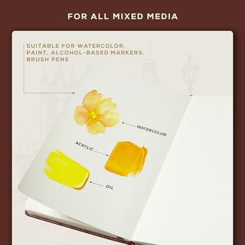 Beechmore Books A5 5.8x8.3 Mixed Media Sketchbook 300 GSM/140LBS