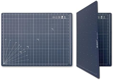iMAT Flip Cutting Mat Note A2, Foldable, Double-Sided, Navy Blue