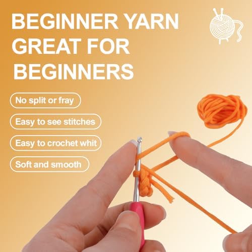 Autglint Duck Crochet Kit for Beginners Adults & Kids, Amigurumi Learn to Crochet Starter Kit with 4K Step-by-Step Video Tutorials, Includes Pre-Started Yarn, Crochet Hooks & Accessories - White Duck