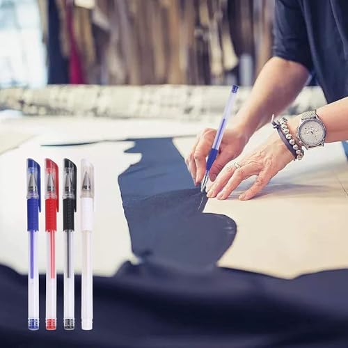 JANYUN 4 Pcs Heat Erasable Pens for Fabric with 28 Refills Marking Pens