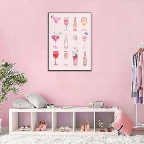 Cocktail Diamond Art Kits for Adults, Diamond Painting Kits for Beginner