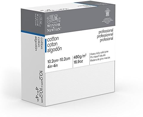 Winsor & Newton Professional Cotton Canvas, 4" x 4" Deep Edge