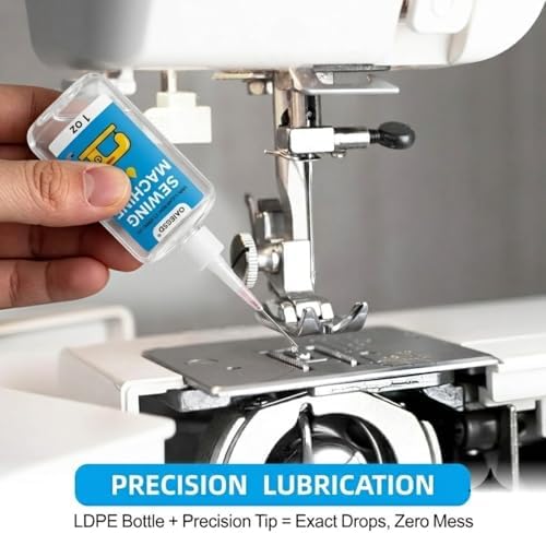 1oz Fine Light Sewing Machine Oil and Lubricant with Applicator