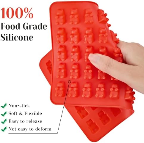 Mini Gummy Candy Silicone Molds, 5 Pcs