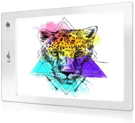 Rechargeable Tracing Light Box, LED Drawing Board for Kids Birthday Gift | Battery Powered Light Pad Copy Table for Stenciling, Sketching, Diamond Art Painting, Toys for Girls Boys Ages 3 4 5 6 7 8-12