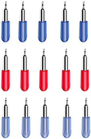 15 pcs Replacement Cutting Blades for Joy/ joy2 and Joy Xtra Machine,Fine Point Blades Include 45° Standard,30°Shallow and 60° Deep Cutting Vinyl Fabric