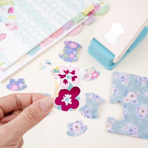 Tab Punch, Tab Puncher for Paper Crafts, DIY Index Tabs Puncher Loose Leaf Separator Label Punches for Planner Inserts, Bible Tabs, Journaling DIY Scrapbooking Notebook Handmade Craft Project