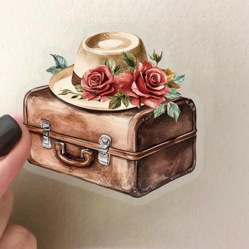 50PCS Vintage Travel Adventure Clear Scrapbook Stickers – Retro Outdoor Expedition Aesthetic, Waterproof Decorative Antique Decals for Journaling, Luggage, Laptop, Art Ablum Supplies