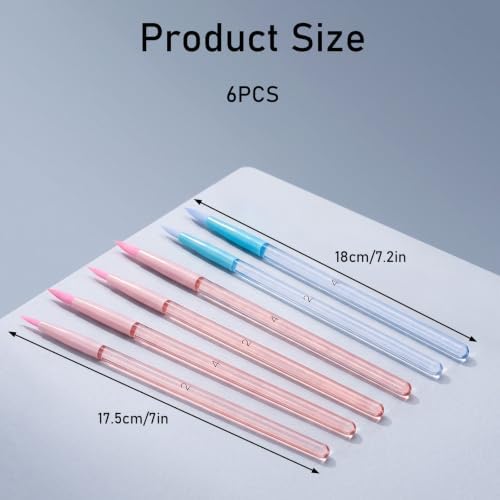 Fine Detail Paint Brushes 6Pcs, for Acrylic Oil Watercolor