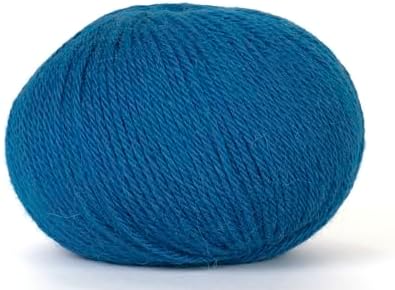 100% Baby Alpaca Yarn for Knitting & Crocheting - Set of 2 Skeins of Premium Yarn DK - Lightweight, Hypoallergenic & Thermal Peru Made - Ideal for Delicate Projects (BL002 - Deep Ocean Blue)