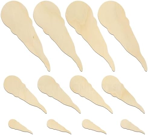Snowman Nose Shape– Laser Cut Unfinished Wood Cutout Shapes for DIY Christmas Crafts, Painting, Ornament Making, Winter Holiday Home and Classroom Decorations (Snowman Nose Carrot Shape)