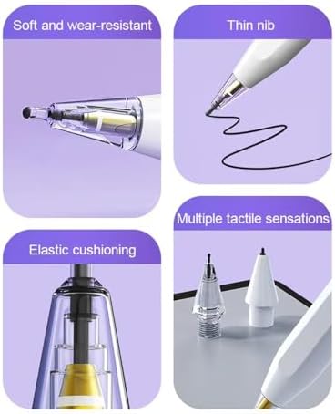 LOVE MEI Replacement Pencil Tips for Apple Pencil 2nd/ 1st Gen/USB-C/Pro