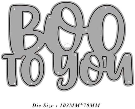 Halloween Word Boo to You Metal Cutting Dies for Card Making