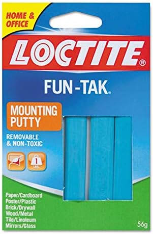 Loctite 1270884 Fun-Tak Mounting Putty, 2 oz, Blue