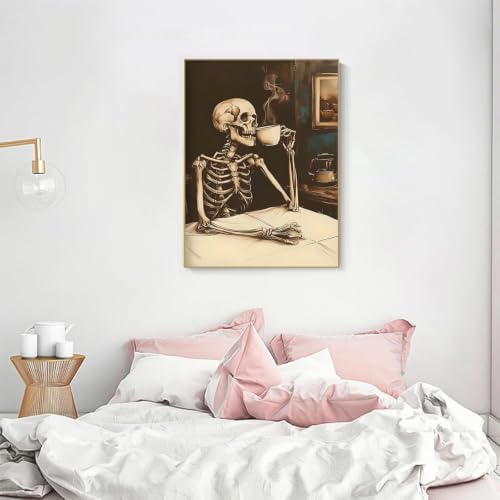 KICHANG Skull Diamond Art Kits for Adult Diamond Painting Kit for Beginner