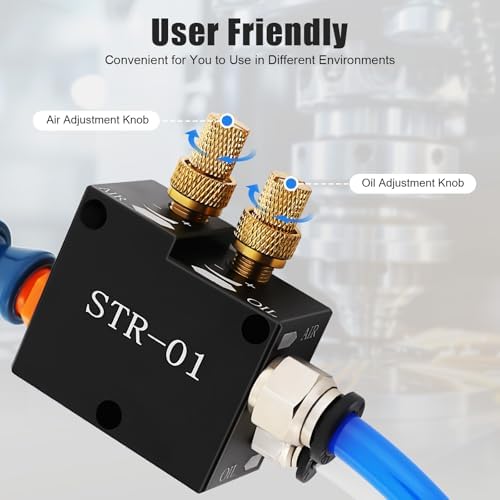 110V IP65 Mist Coolant Lubrication Spray System, 0.15-0.8MPa Self-Priming Coolant Cooling Spray Pump Liquid Cooling Mist System Cutting Fluid Cooled Sprayer Machine for CNC Lathes Milling Machines