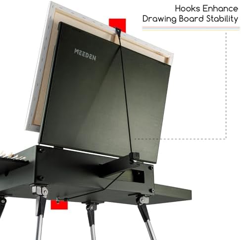MEEDEN PRO French Easel Box: 21lb/9.5kg Heavy Duty Plein Air Sketch Easel