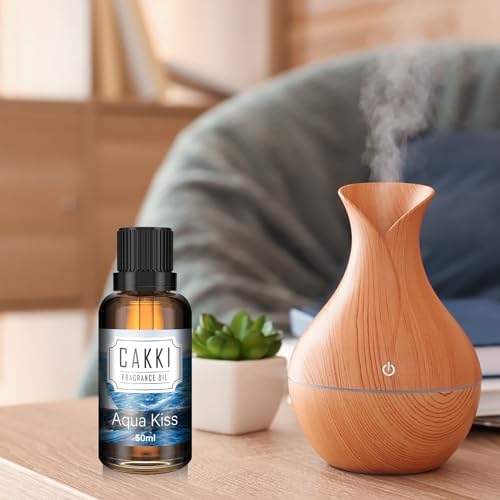 Essential Oils for Diffusers for Home, Scent-Aqua Kiss, Single Large Size 50ml, Cakki Fragrance Oils, for Candle Making, for Soap Making, Diffuser Oil Scents