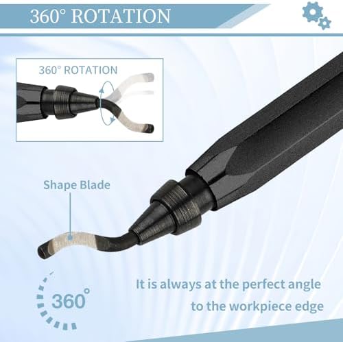 Deburring Tool with 12 HSS Blades for Metal Resin PVC 3D Print