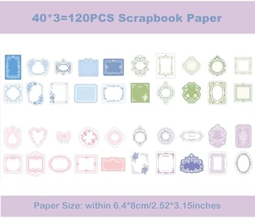 Maxleaf 120pcs Vintage Scrapbooking Letter Writing Paper