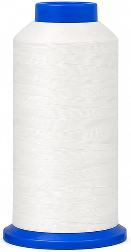 Mandala Crafts Size 69 210D T70 Black Off White Bonded Nylon Thread 6000YDs