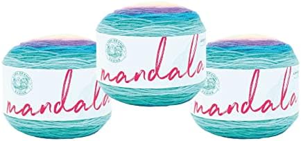 Lion Brand Yarn, Mandala DK Crochet Yarn, Nifflers, Multicolor, 3 Pack