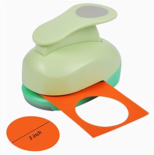 UCEC Paper Punch, 3 Inch XL Size Circle Punch Large Hole Puncher Paper Circles Craft Puncher Handmade Paper Punches for Crafting Scrapbooking Cards Arts Fun Projects Back to School Supplies