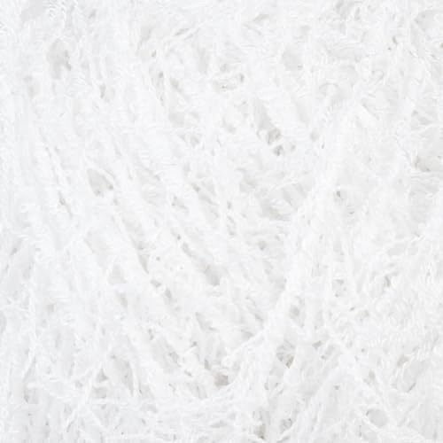 Makromecity Bubble Scrubby Yarn - 100% Premium Polyester Yarn for Crocheting and Knitting - 3.5 Oz (100g), 98 Yds (90m) - Ideal for Dishcloths, Crafting & Bath Washcloths (Snow White, 1 Skein)