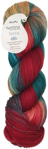 KnitPro Symfonie Fingering Weight Merino Wool Yarn 100g, Old Delhi