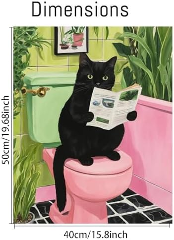 mjcakrn Black Cat Paint by Numbers Kit for Adults Beginner 16X20 inch | Adult Paint by Number Kits on Canvas, DIY Acrylic Oil Easy Painting by Numbers for Home Wall Decor (Without Frame)