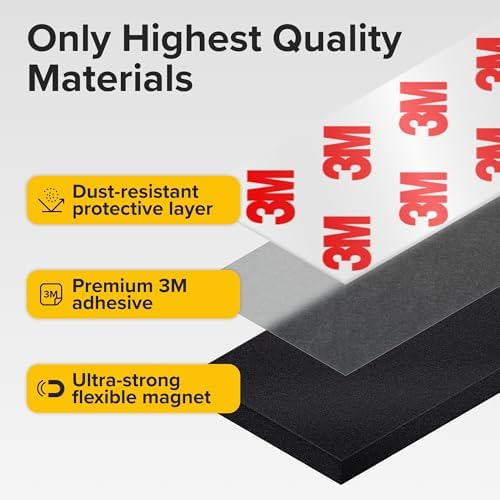 Super Sticky Magnetic Tape for DIY & Crafts, 10ft x 1in (3m x 2.5cm)