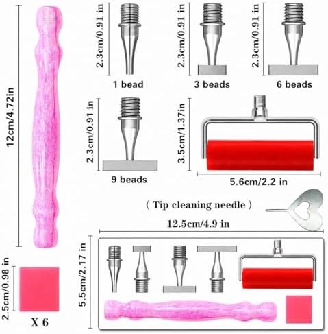 LEIYULY 13PCS Thin Diamond Art Pens, with 1,3,6,9 Thin Stainless Steel Nibs