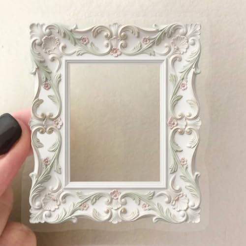 50PCS Vintage Frame Stickers | Transparent Scrapbook Stickers for Junk,Journal,Planners, DIY Crafts, Card Making, Art Aesthetic Scrapbooking Supplies