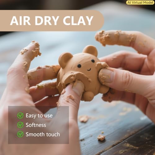 VIBRATITE 10LB Air Dry Clay, Yellow Modeling Clay for Pottery & Sculpting | Easy to Shape for Hand Building, Wheel Throwing, DIY Crafts, Classroom Art Projects, Ideal for Beginners & Artists