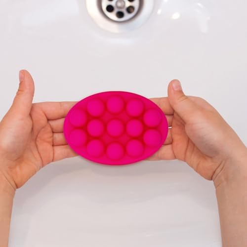 2 Pcs Massage Soap Molds Massage Silicone Molds Cake Molds for Home Handmade DIY Tray Bars Wax Melts Tool