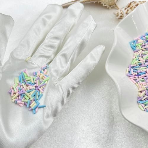 150g Fake Sprinkles Resin Sprinkles Clay Sprinkles Fake Candy Sprinkles Polymer Sprinkles Polymer Clay Slices for Resin Nail Slime Scrapbook DIY Art Crafts Making(256-mixed Color 8)