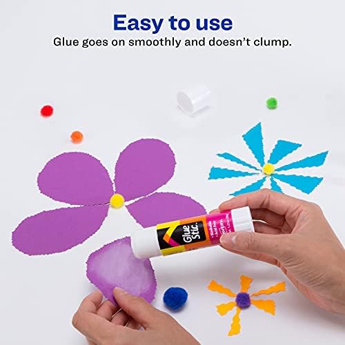 Avery® Glue Stic™, White Glue Sticks, Washable, 1.27 oz, 6 Total (98073)