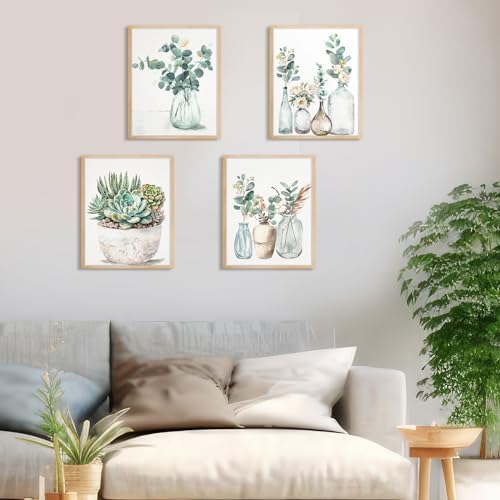 Yeaqee 4Pcs Diamond Art Kits for Adult Gem Painting Kit, Greenery