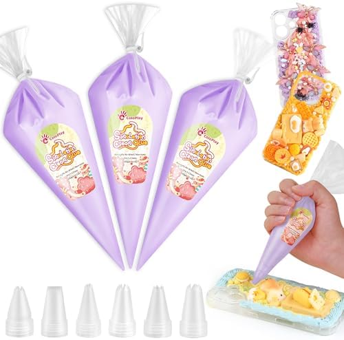 Cream Glue, 3PCS Light Purple Whipped Cream Glue Kit (Each 100g)