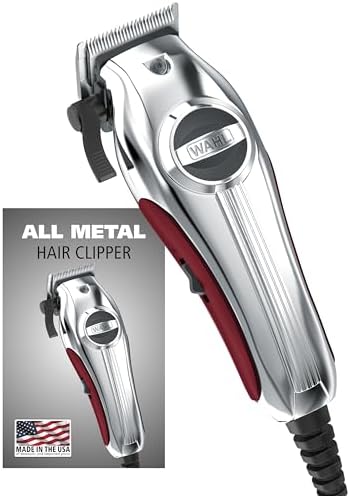 Wahl USA Pro Ultra Quiet Torque Corded Hair Clipper, Metal Housing