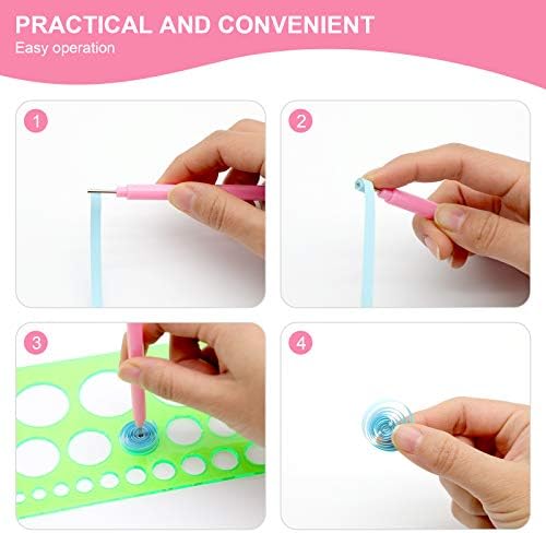 KITANIS 9 Pieces Multifunctional Slotted Quilling Tool and Supplies Kit Ergonomic for Beginner, Advanced Quiller, DIY, Handcraft, Scrapbooking, Card Making, Bookbinding and Origami