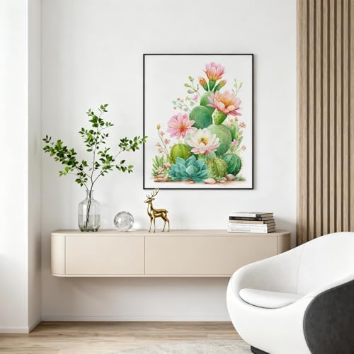Amaieuin Paint by Numbers Kit for Adults,Cactus Canvas Paint by Numbers for Adults,DIY Paint by Number Adult for Home Decor Gifts 16x20in