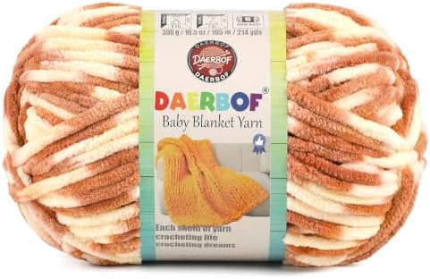 6 Super Bulky Blanket Yarn for Crocheting - Chunky Chenille Variegated Yarn