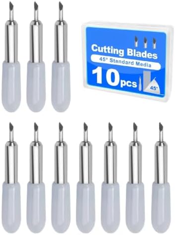 10 Pcs 45°Cutter Blades Compatible with Cricut Joy/Xtra, Paper Cutter Blade
