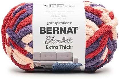 Bernat Blanket Extra Thick Chunky Yarn for Crocheting, Potpourri