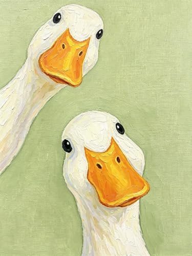CSZPPQAF Duck Diamond Painting Kits for Adults, Animal Cartoon Diamond Art