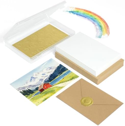 Vienrose Watercolor Cards with Envelopes 30 Pack 5x7 Blank Cards