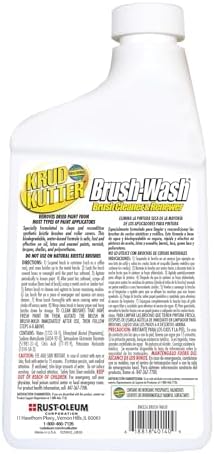 Krud Kutter Brush-Wash Cleaner and Renewer, 32 oz, Paint Brush Cleaner for Latex and Oil Based Paint, Restores Brushes and Rollers, Removes Paint Residue and Buildup