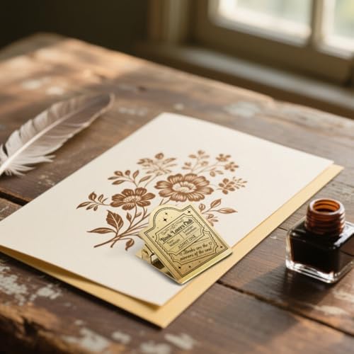 ANATTASOUL Book Lovers Club Travel Journal Clip for DIY Use